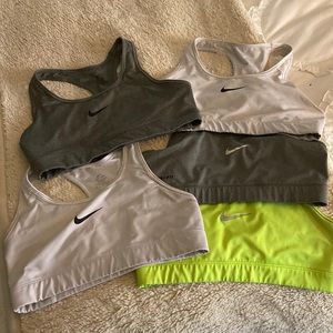 5 Nike Dri-Fit Raceback Sports Bras